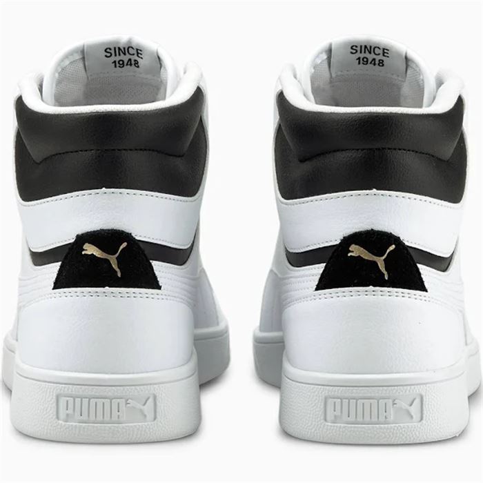 Puma 380748-02 Shuffle Mid Erkek Günlük Boğazlı Spor Ayakkabı BEYAZ SİYAH