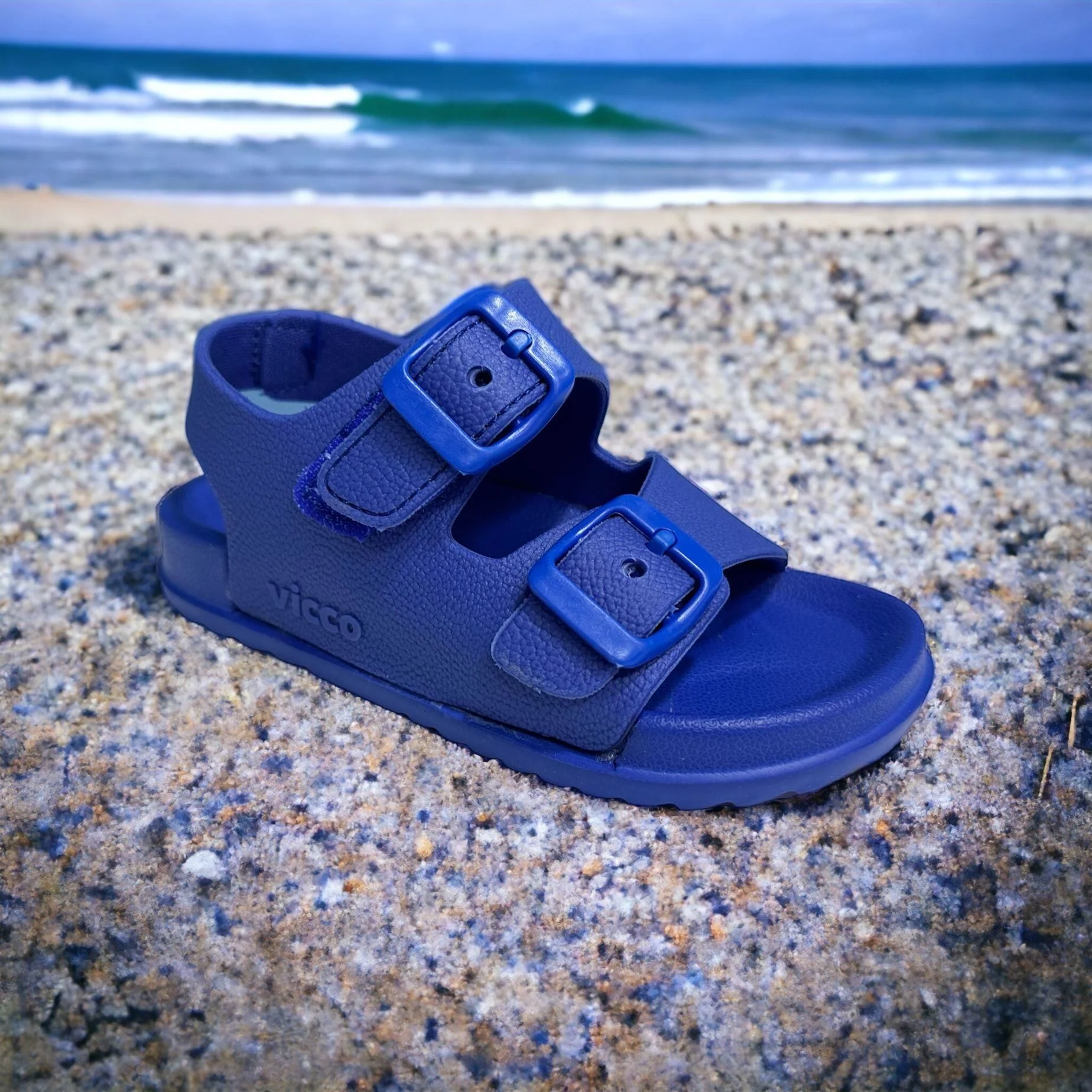 Vicco Buny Phlon Taban Cırtlı Çocuk Sandalet SAKS MAVİ