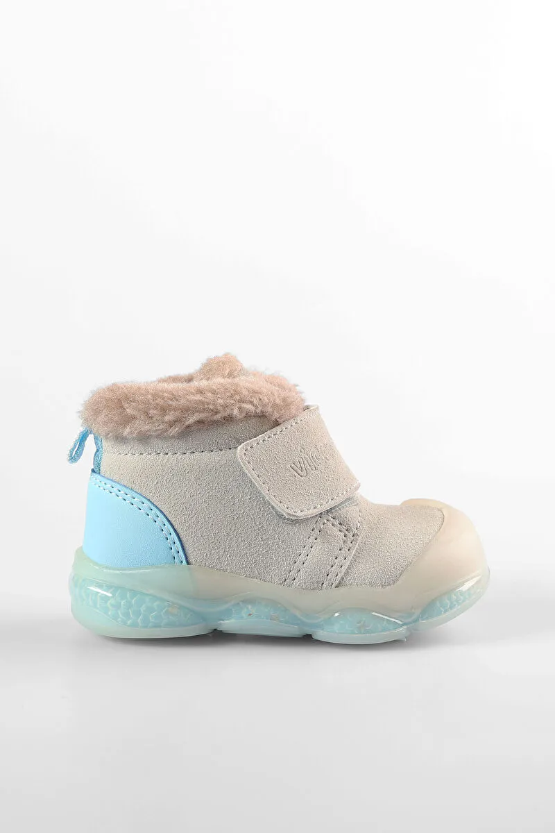 Vicco Mind Işıklı Ortapedik Cırtlı Bebe Bot GRİ