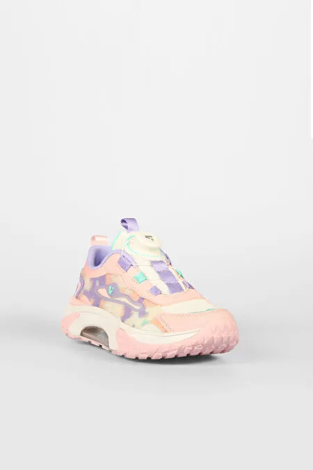 Vicco Odette Mekanizmalı Bağcık Phlon Hafif Taban Çocuk Spor Ayakkabı PUDRA